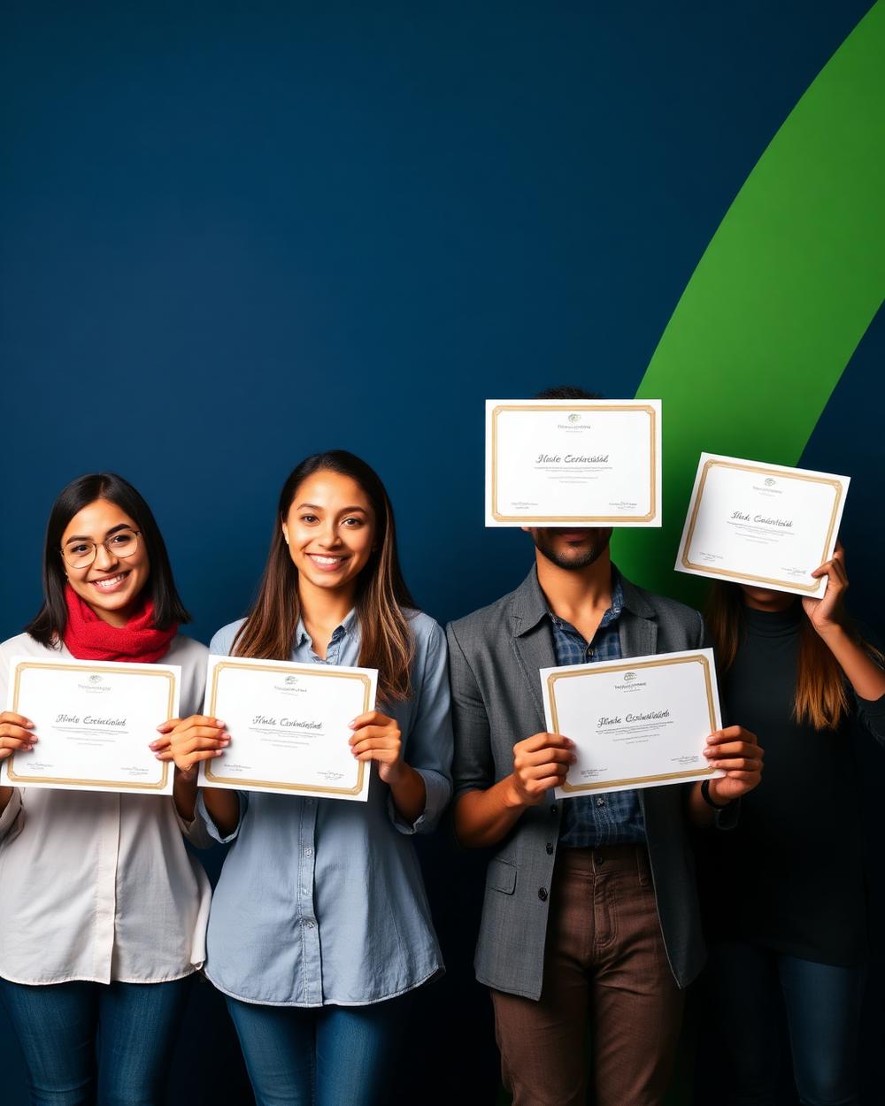 Alunos com certificados de cursos livres e reconhecidos